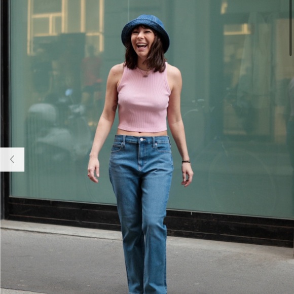 UNIQLO - Ribbed Racer Back Cropped Tank Top - Picture 6 of 6